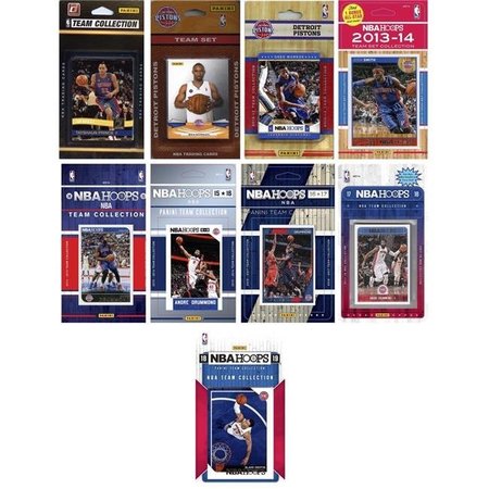 WILLIAMS & SON SAW & SUPPLY C&I Collectables PISTONS918TS NBA Detroit Pistons 9 Different Licensed Trading Card Team Sets PISTONS918TS